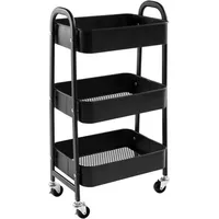 Luxuskollektion Rollwagen Metall 3-Etagen Küchenwagen Servierwagen