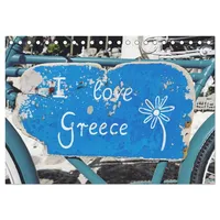 Calvendo I love Greece (Tischkalender 2026 DIN A5 quer),