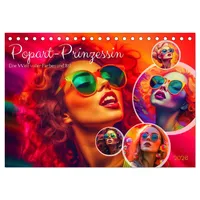 Calvendo Popart Prinzessin (Tischkalender 2026 DIN A5 quer), CALVENDO