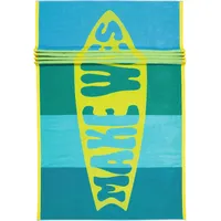 VOSSEN Make Waves Strandtuch 100 x 180 cm blau