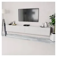 VidaXL TV-Schränke 2 Stk. Holzwerkstoff 120x40x34 cm Hochglanz Weiß