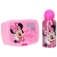 Minnie Disney Mouse Brotdose mit Trinkflasche – Kinder Lunchbox