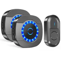 SURFOU Funkklingel, Türklingel Funk Set mit 2 Plug-In Empfänger