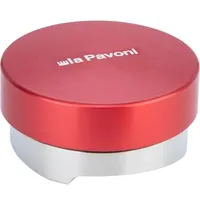 La Pavoni Edelstahl-Leveller- Tamper mit Logo, Rot 58 mm