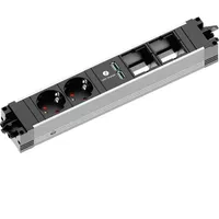Bachmann Bachmann, STEP ALU 2x Steckdose mit USB-Charger 2x