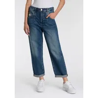 Herrlicher 5-Pocket-Jeans Brooke Denim Cropped Länge blau 27