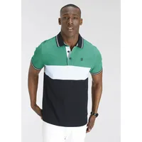 Delmao DELMAO, Poloshirt (grün, / schwarz / weiß, 4XL