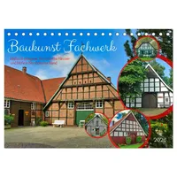 Calvendo Baukunst Fachwerk (Tischkalender 2026 DIN A5 quer), CALVENDO