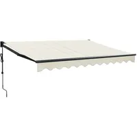 VidaXL Elektrische Markise mit Kurbel Creme 3x2,5 m