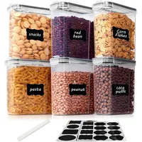 Luxuskollektion Vtopmart 2.5L Vorratsdosen Set Müsli Frischhaltedosen luftdicht 6+24
