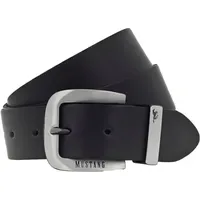 Mustang Herrengürtel Leder 3,5 cm schwarz 115