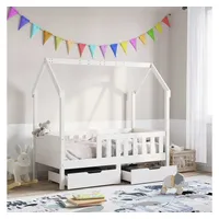 VidaXL Kinderbett mit Schubladen 80x170 cm Massivholz Kiefer -