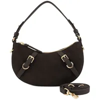 LES VISIONNAIRES Enya Schultertasche Leder 26 cm schwarz