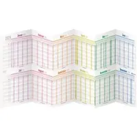 Häfft Häfft® Urlaubsplaner 10026-0, Rainbow, Jahr 2026 faltbar, 89