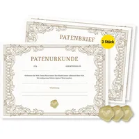 Frank Paperman Frank Paperman® | 3x Patenurkunden und Patenbrief