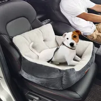 Vevor Hundeautositz, Hundesitzerhöhung fürs Auto mit hoher Rückenlehne, Aufbewahrungstasche,