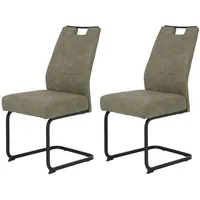 Hela Freischwinger Set 2 St., Microfaser VINTAGE-Polyester, Freischwinger, XL