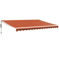 VidaXL Elektrische Markise mit Kurbel Orange und Braun 4,5x3