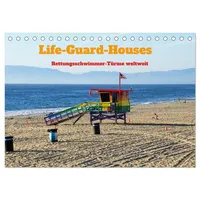 Calvendo Life-Guard-Houses (Tischkalender 2026 DIN A5 quer), CALVENDO Monatskalender: