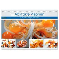 Calvendo Abstrakte Visionen (Tischkalender 2026 DIN A5 quer), CALVENDO