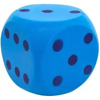 IDENA 40227 Softwürfel 3-fach sortiert, ca. 15 cm Blau,