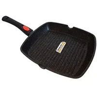 Cflagrant Cflagrant® Grillpfanne, 24 cm, in Steinoptik, abnehmbarer Griff,