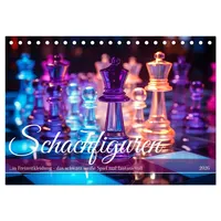 Calvendo Schachfiguren in Freizeitkleidung (Tischkalender 2026 DIN A5 quer),