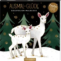 Coppenrath Verlag Ausmal-Glück Goldfolien-Malblock
