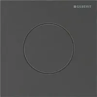 Geberit Typ 40 Urinal-Steuerung 116014QD1 pneumatisch, Round, schwarzchrom gebürstet,