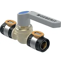 Geberit FlowFit Kugelhahn 619856001 Ø 63 mm, mit Betätigungshebel