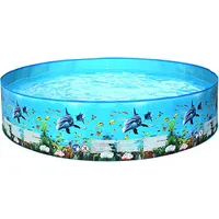 Rosvola Planschbecken, Sommer-Kinder-Schwimmbad, kein Aufblasen, Kinder-Wasser-Pool-Spielzeug, Hundepool für den