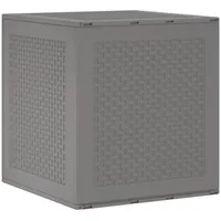 VidaXL Gartentruhe Hellgrau 55x53x57 cm PP