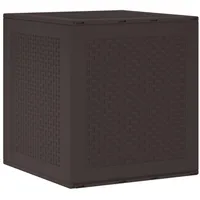 VidaXL Gartenlagerbox Braun 55x53x57 cm PP