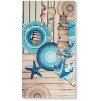 HIP Aldiana Strandtuch 100 x 180 cm blau