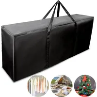 Luxuskollektion Garten-Aufbewahrungstasche 420D Oxford-Gewebe, schwarz