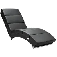 CASARIA Relaxliege London Schwarz Kunstleder