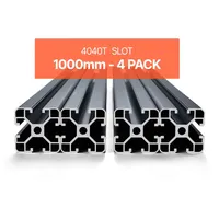 Vevor 4er Set Aluprofil 1000 mm T-Nut 4040 Aluminium