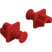 DeLock 86510 Staubschutz für RJ45 Buchse 10 Stück rot