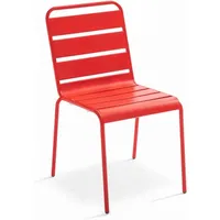 Oviala Gartenstuhl aus Metall rot RR