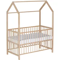Schardt - Baby Hausbett Micky - Natur Lackiert -
