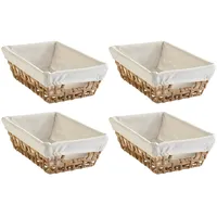Home4You Aufbewahrungskörbe 4er Set, 30 x 20 cm -