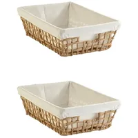 Home4You Aufbewahrungskörbe 2er Set, 35 x 25 cm -