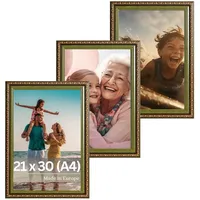 Victor Chagall Vintage Braun/Grün 20x30 cm 3er Set