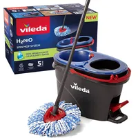 Vileda H2PrO Wischmopp Set mit Eimer| 100% Trennung von