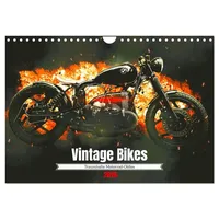 Calvendo Vintage Bikes. Traumhafte Motorrad-Oldies (Wandkalender 2026 DIN A4