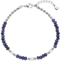 LEONARDO Anjana Armband Edelstahl blau/grau/weiß 21,5 cm
