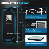 Plantigrow Growbox Komplettset – Indoor Gewächshaus mit 150W LED