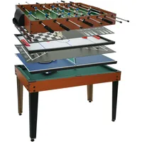 MCW Tischkicker MCW-M33, Tischfußball Billard Hockey 7in1 Multiplayer Spieletisch,