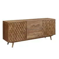 Massivmoebel24 Sideboard Akazie 180x42x75 natur lackiert MOSAYK #100