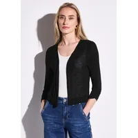 STREET ONE Damen, A323386 Offene Jacke, schwarz, 44
